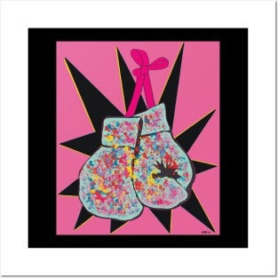 Pink Ribbon Boxing Posters and Art